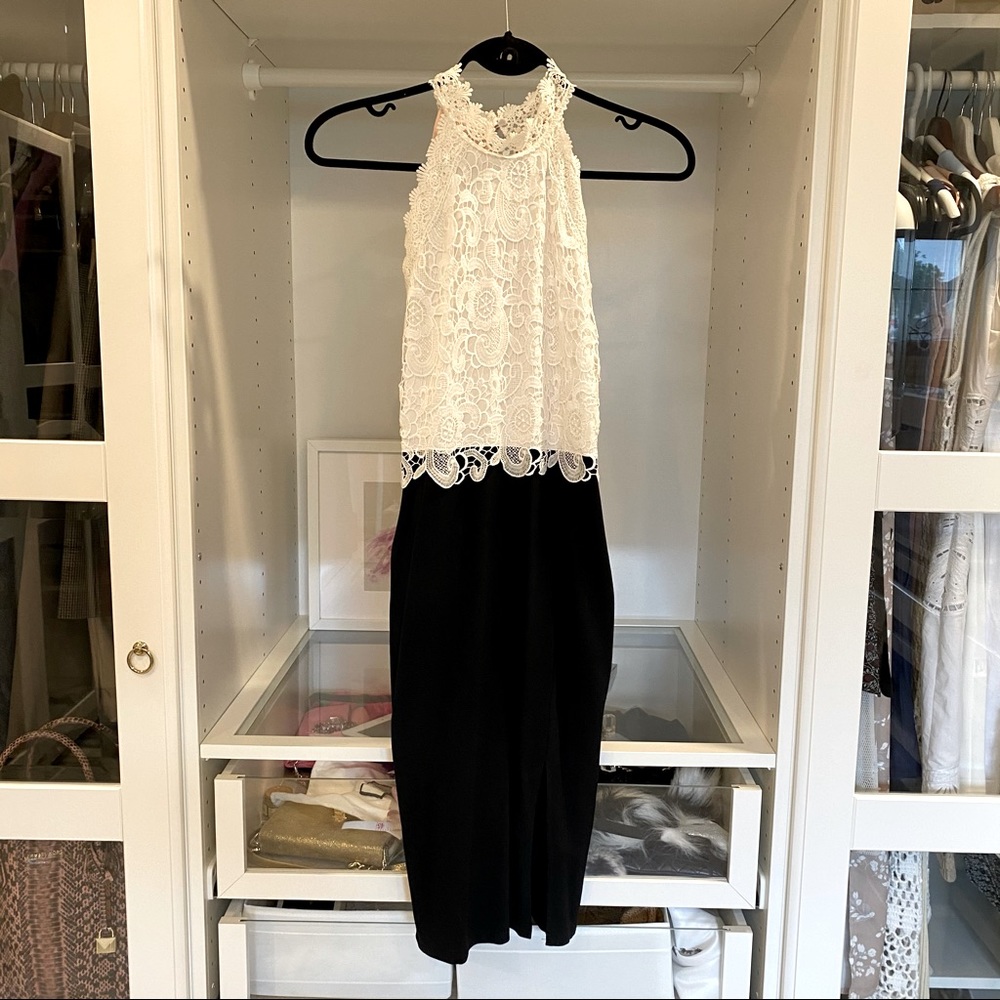 New cocktails lace halter dress NWT